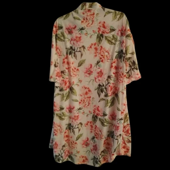 Floral Kimono Cardigan "Show Me Your MUMU" FLORAL MULTICOLORED PLUS SIZE - Picture 9 of 10